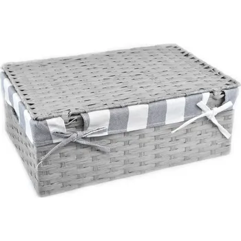 Úložný box Vingo Úložný box s víkem šedý Rozměry (cm): 48x30, v. 17