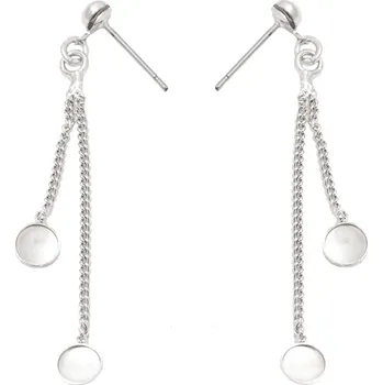 Náušnice Crystal-ZONE Náušnice Xrose 2x/ss20 rhodium