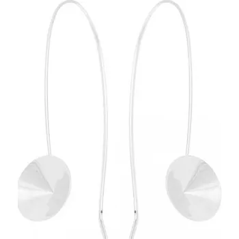 Korálek Crystal-ZONE Náušnice BIG Rivoli 18mm ag+clear