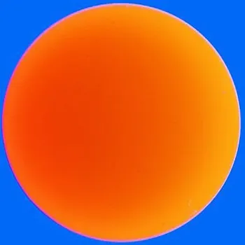 Korálek CZ Kabošon VELLUTO kruh 12mm UV orange