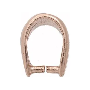 Materiál na výrobu šperku Crystal-ZONE Šlupna 3,5/7mm 0,28g Ag925/1000 + Rose Gold