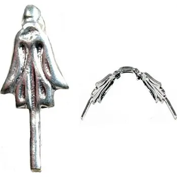 Materiál na výrobu šperku Crystal-ZONE Šlupna 4/8mm Platina