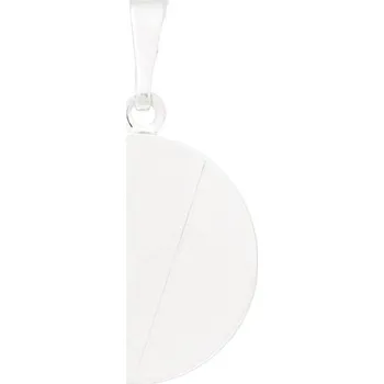 Přívěsek Crystal-ZONE Přívěsek ploška Kruh 17mm ag clear