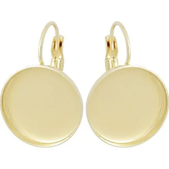 Náušnice Crystal-ZONE Náušnice kids crystalROCKS 15mm gold plating 24kt