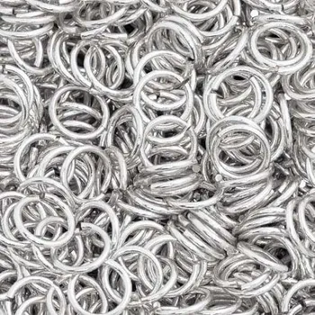 Materiál na výrobu šperku Crystal-ZONE Spojovací kroužek 8mm rhodium 10ks