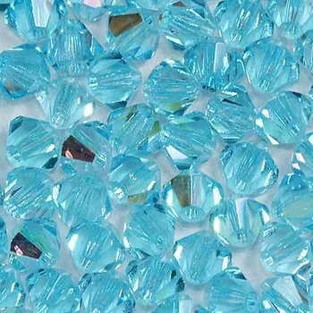 Korálek CZ MC perle sluníčko 4mm aquamarine AB 60010/28701 (10ks)