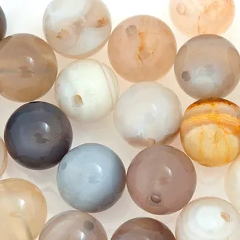 Drahý kámen Achát pruhovaný 8mm (1ks)