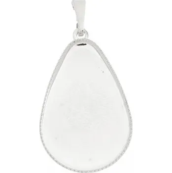 Přívěsek Crystal-ZONE Přívěsek Kapka 25/16mm ag clear