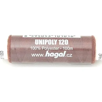 Nit CZ Niť PES Unipoly 100m hnědá
