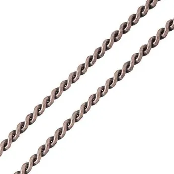 Řetízek Crystal-ZONE Řetízek na zamačkávací rokajl staré stříbro