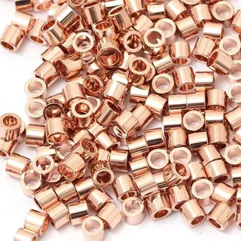 Korálek EU Korálek váleček 2x2mm Ag925/1000 rose gold