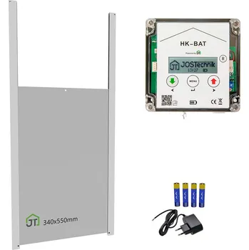 BRAVSON GROUP s.r.o. Komplet automatického otevírání a zavírání kurníku JOSTechnik HK-Bat 34x55 D