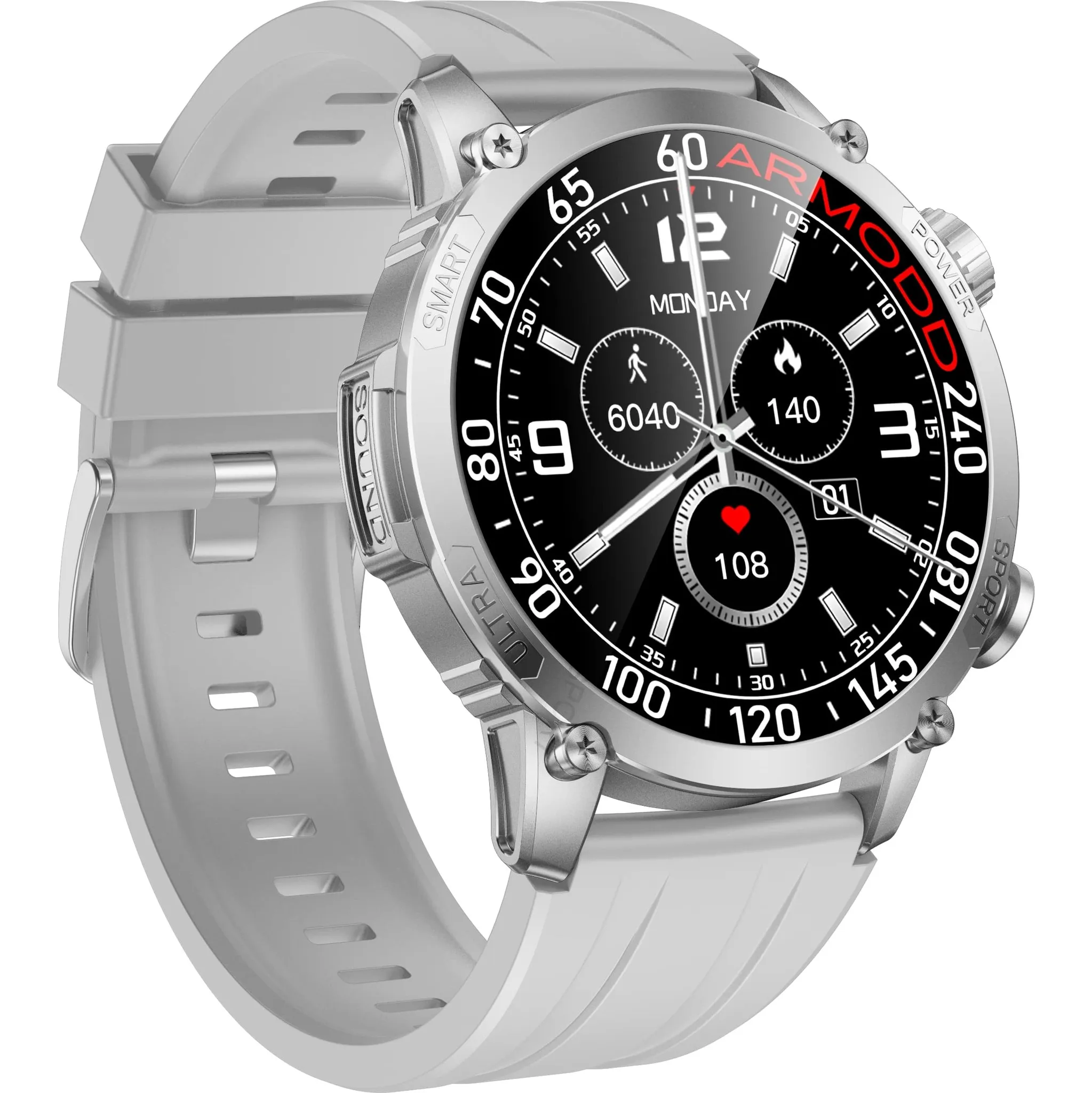 Fotografie 2 - Chytré hodinky Armodd Silentwatch 7 Pro GPS stříbrné