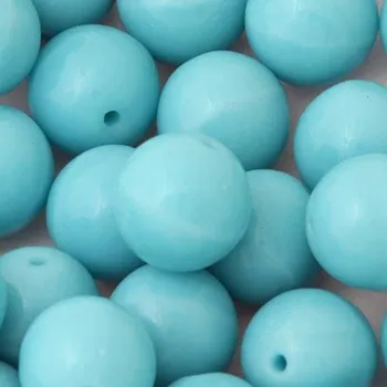 Korálek CZ Korálek mačkaný KULIČKA 8mm světle modrá