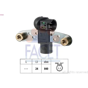 Motor automobilu Generátor impulsů, klikový hřídel FACET 9.0324