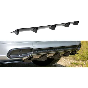 Tuning Maxton Design vložka zadního nárazníku pro Audi Q5 Mk2 S-Line, černý lesklý plast ABS SLEVA 5%