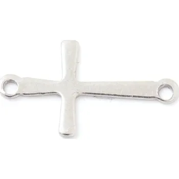 Přívěsek EU Mezidíl křížek 17/10mm chirurgická ocel