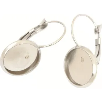 Náušnice Crystal-ZONE Náušnice kruh 12mm chirurgická ocel