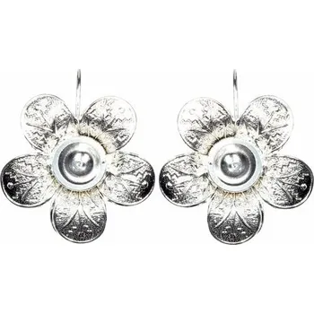 Náušnice Crystal-ZONE Náušnice KYTKA Crystal Pearls 10mm rhodium