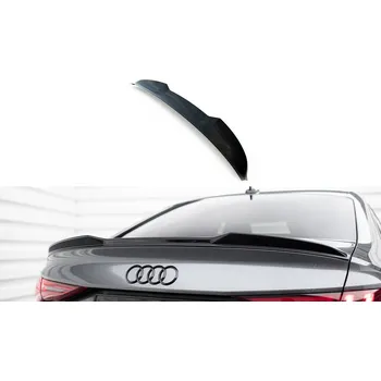 Tuning Maxton Design prodloužení spoileru 3d pro Audi S3 8Y Sedan, černý lesklý plast ABS SLEVA 5%