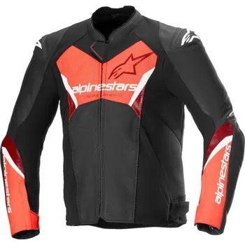 Moto bunda ALPINESTARS bunda FASTER 3 AIRFLOW černá/červená fluo 2025 - 56