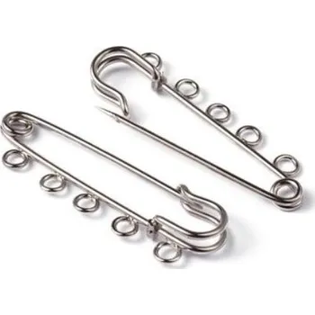 EU Zavírací špendlík s očky 50/16mm platina