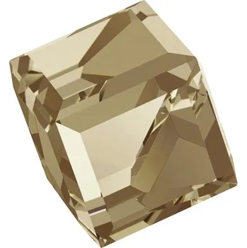 Prsten Swarovski Swarovski® Crystals Angled Cube 4841 8mm Golden Shadow Cal VZ