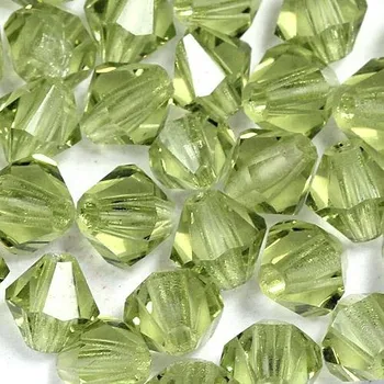 Korálek CZ MC perle sluníčko 4mm zelená 50550 (10ks)