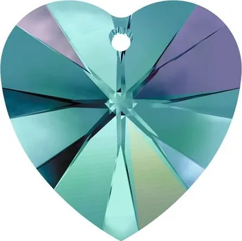 Přívěsek Swarovski Swarovski® Crystals Heart 6228 10,3/10mm Blue Zircon AB