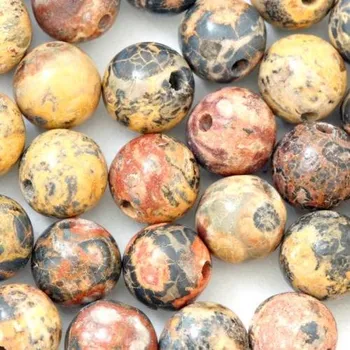 Drahý kámen Jaspis leopardí 6mm (1ks)