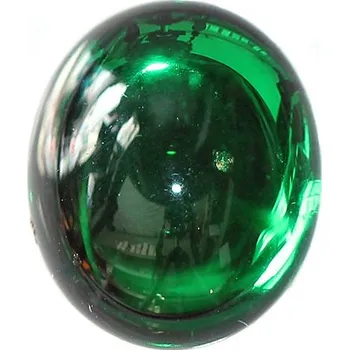 Korálek CZ Kabošon ovál 12/10mm emerald