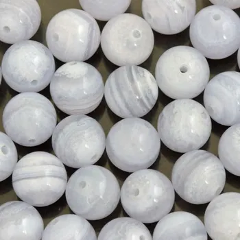 Drahý kámen Chalcedon modrý 6mm (1ks)