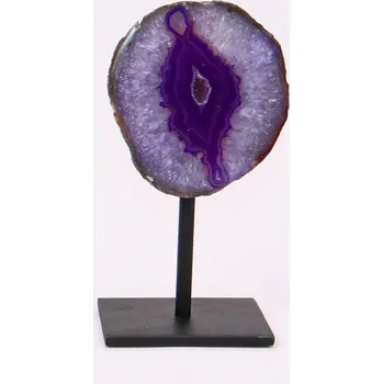 Přírodní kámen Magieprirody.cz Achát drúza na stojánku 980g Top kvalita #ATS022