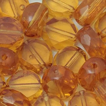 Korálek CZ Korálek ploškovaný OVÁL 10/8mm topaz