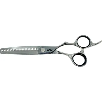 Kadeřnické nůžky Efilační nůžky MR. MUSTACHE Engrave Silver - 5,5" / 6,0"