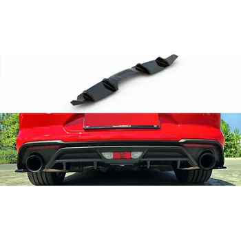 Tuning Maxton Design vložka zadního nárazníku pro Ford Mustang Mk 6 Facelift, plast ABS bez povrchové úpravy SLEVA 5%