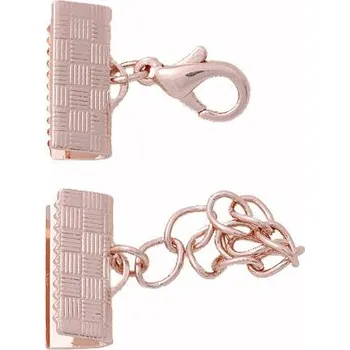 Náušnice CZ Koncovka sametka 13mm Rose Gold