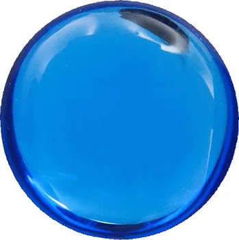 Korálek CZ Kabošon BRILLANT kruh 12mm sapphire