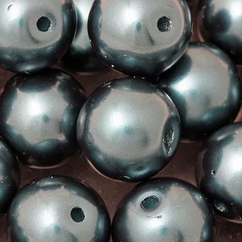 Korálek CZ Vosková perle KULIČKA 13mm petrol