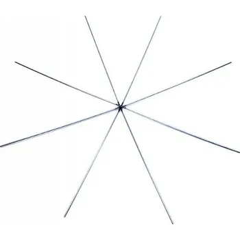 Vánoční dekorace EU Kostra na vánoční hvězdu 12,5cm surová kov