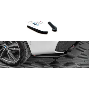 Auto-moto Maxton Design boční difuzory pod zadní nárazník pro BMW X1 F48 /M-Pack, plast ABS bez povrchové úpravy SLEVA 5%