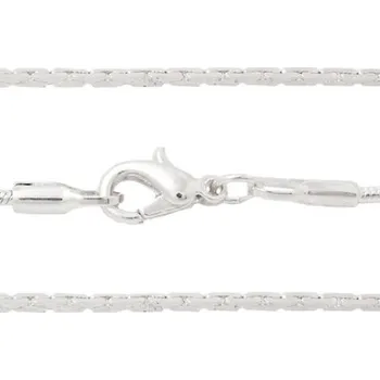 Řetízek Crystal-ZONE Řetízek SNAKE „S“ 1,5mm/44cm ag clear