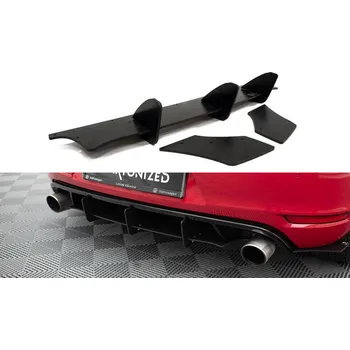 Auto-moto Maxton Design difuzor zadního nárazníku s bočními nástavci pro Volkswagen Golf GTI Mk6, plast ABS bez povrchové úpravy SLEVA 5%