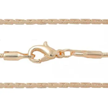 Řetízek Crystal-ZONE Řetízek SNAKE „S“ 1,5mm/44cm rose gold