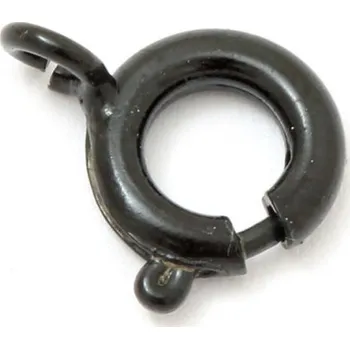 Materiál na výrobu šperku CZ Pérový kroužek 8mm černá