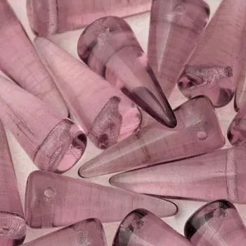 Korálek CZ Korálek mačknaý SPIKE 17/7mm fialová