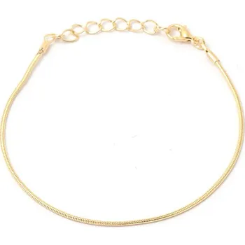 Náramek Crystal-ZONE Náramek SNAKE 17cm + 4cm adjusta gold plating 24kt