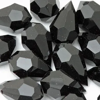 Korálek CZ MC perle DROPS 15/9mm černá