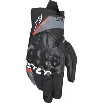 Moto rukavice ALPINESTARS rukavice COROZAL 3 DRYSTAR černá/tmavě šedá/červená fluo 2025 - 3XL