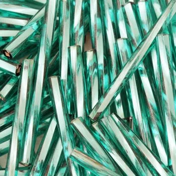 Korálek Preciosa Preciosa® Rokajl tyčinky kroucená 30mm blue zircon (67210)